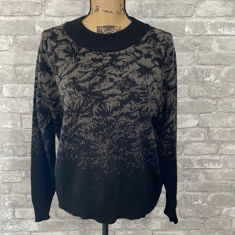Athleta Textured Jacquard Merino Wool Sweater